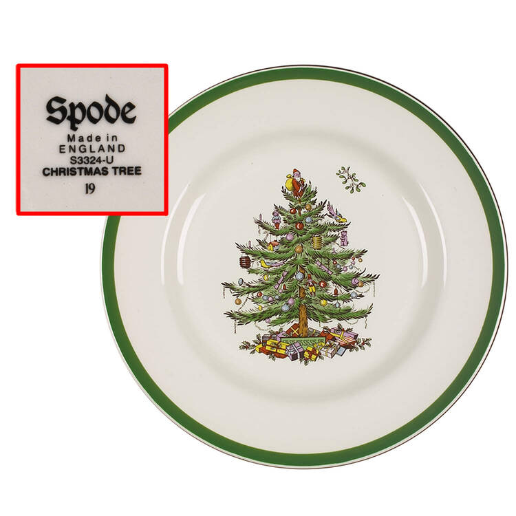 Christmas Tree Luncheon Plate