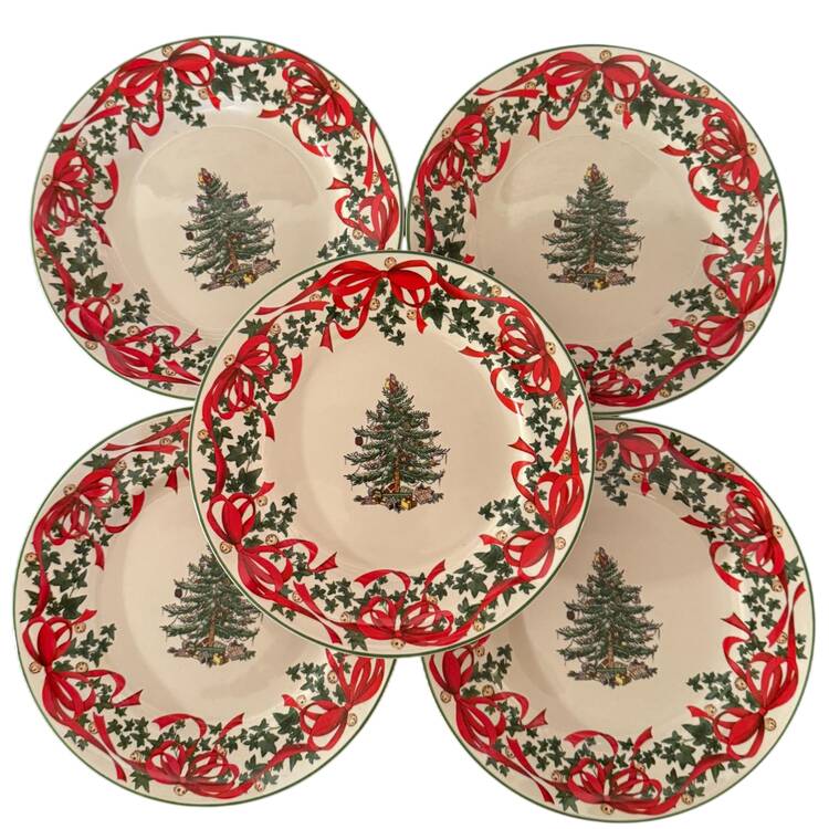 Christmas Tree Accent Salad Plate