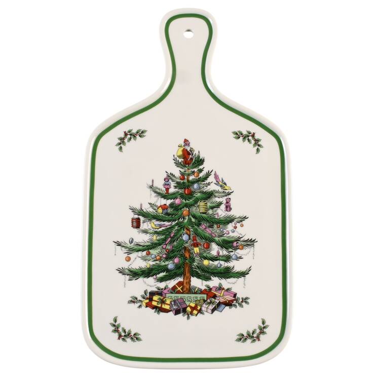 Christmas Tree Handled Serving Board