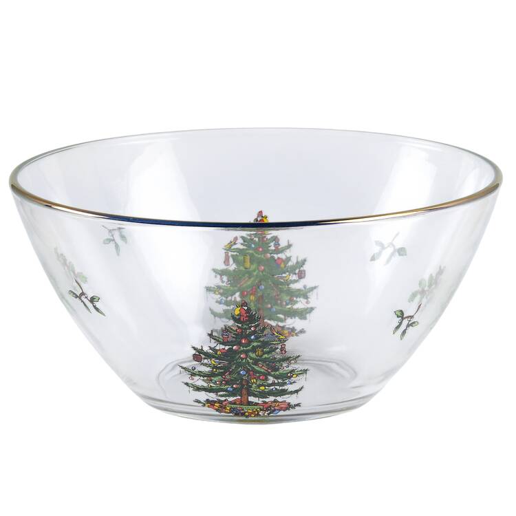 Christmas Tree Glassware Individual Salad Bowl