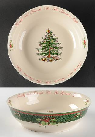 Christmas Tree 10" Annual Round Serving Bowl