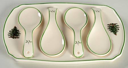 Christmas Tree 5 Pc Hors d'Oeuvres Set