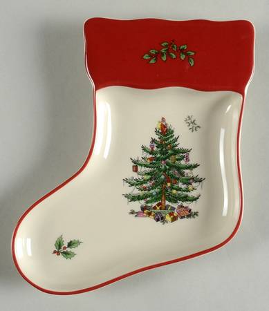 Christmas Tree 7" Stocking Dish