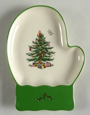 Christmas Tree 7" Mitten Dish