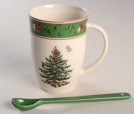 Christmas Tree Mug & Spoon Set