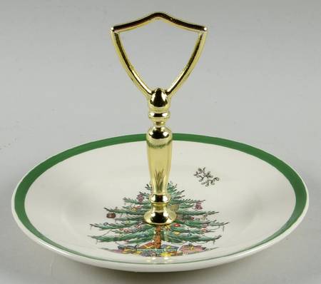 Christmas Tree Bread & Butter Plate for 2-Tiered Serving Tray