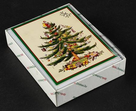Christmas Tree Box of 15 Note Cards & Envelopes