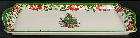 Christmas Tree 15" Melamine Sandwich Tray