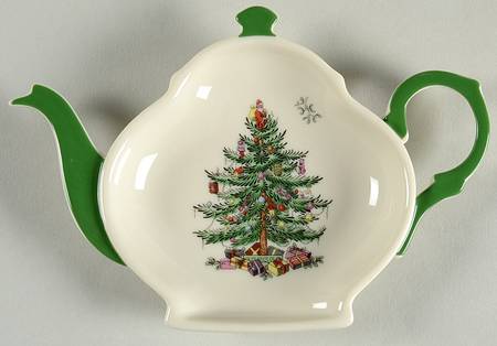Christmas Tree Tea Bag Holder/Spoon Rest