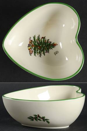 Christmas Tree Heart Shaped Dip Bowl