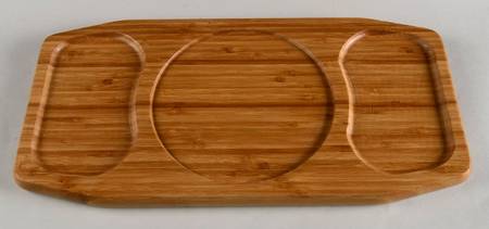 Christmas Tree 15" Wood Rectangular Cheese Tray W/No Tile