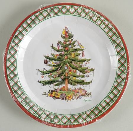 Christmas Tree (Pack of 8) Paper Luncheon/Dessert Plates