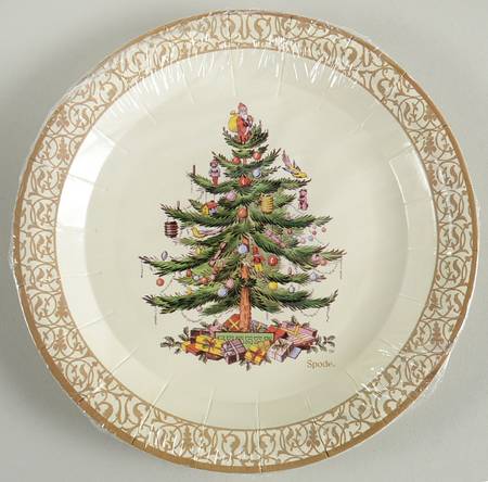 Christmas Tree (Pack of 8) Paper Luncheon/Dessert Plates