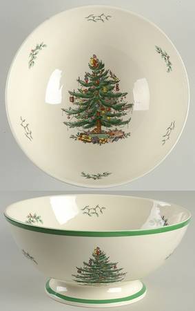 Christmas Tree 11" Large Fruit Bowl