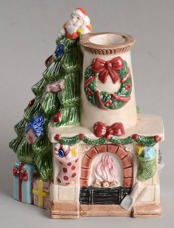 Christmas Tree Figural Candlestick