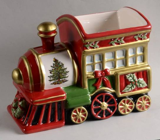 Christmas Tree Train Shaped Planter