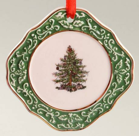 Christmas Tree Ornaments Gold Embossed Tree - Boxed