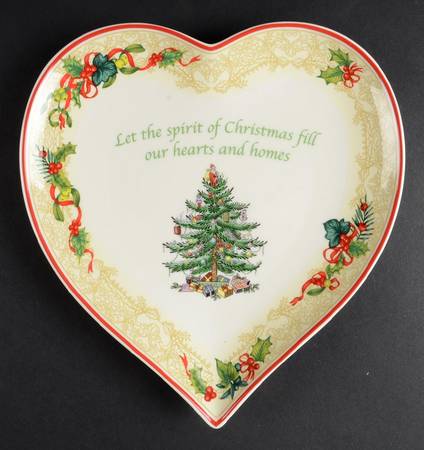 Christmas Tree Heart Shaped Dish