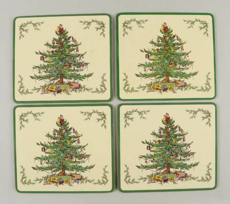 Christmas Tree Corkboard Placemat - Set of 4