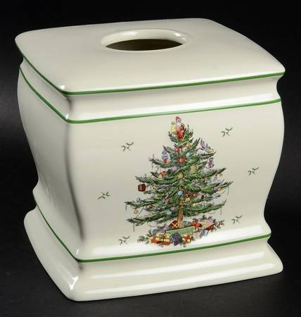 Christmas Tree Square Tissue Box Cover