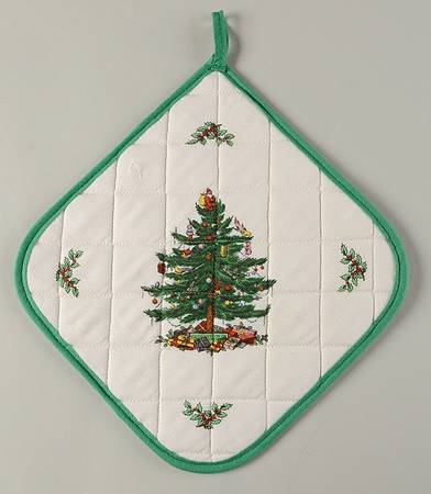 Christmas Tree Cloth Potholder