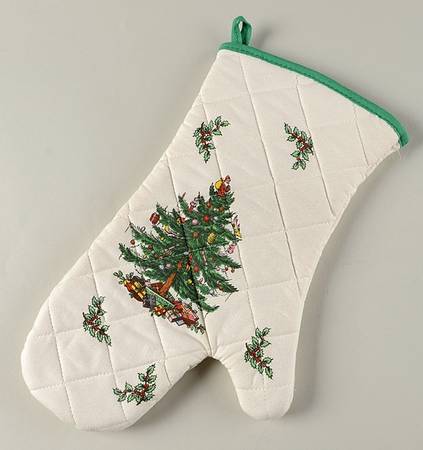Christmas Tree Cloth Oven Mitt