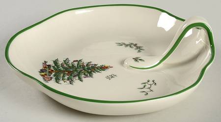 Christmas Tree Handled Tray