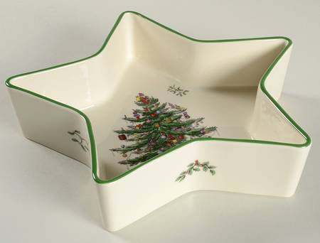 Christmas Tree Medium Star Shaped Dish