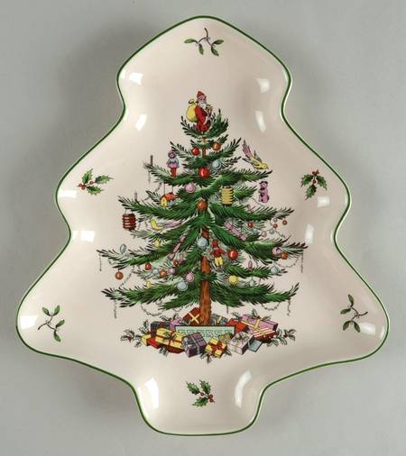 Christmas Tree 10" Tree Shaped Bowl