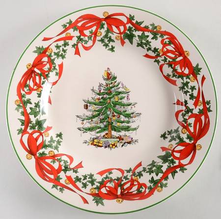 Christmas Tree Accent Dinner Plate