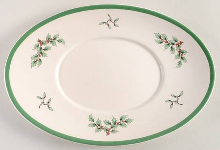 Christmas Tree Underplate for Sauce Boat