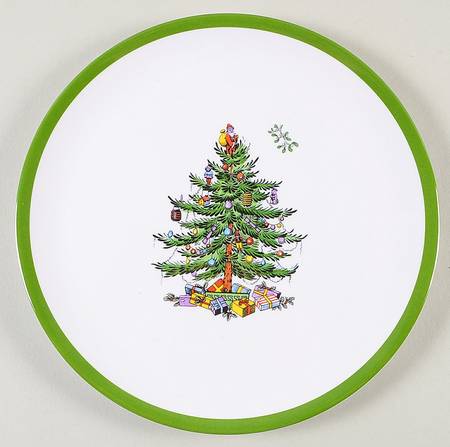 Christmas Tree Melmac/Melamine Child's Plate