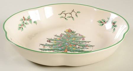 Christmas Tree Large Tunis Dish