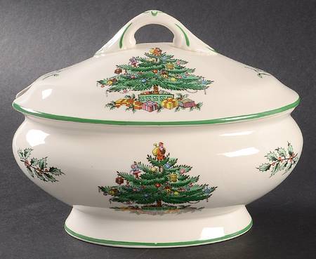 Christmas Tree Sauce Boat & Lid