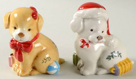 Christmas Tree Figural Salt & Pepper Set