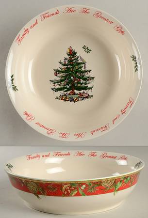 Christmas Tree 10" Annual Round Serving Bowl