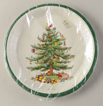 Christmas Tree (Pack of 8) Paper Luncheon Plate