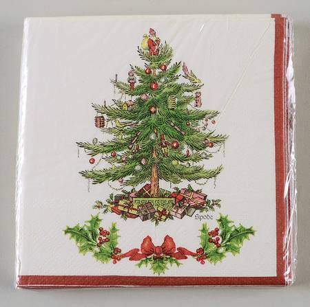 Christmas Tree Package of Paper Cocktail Napkins
