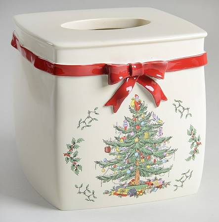 Christmas Tree Square Tissue Box Cover