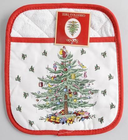 Christmas Tree Cloth Potholder