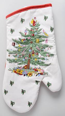 Christmas Tree Cloth Oven Mitt
