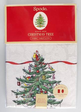 Christmas Tree 60" X 102" Oblong Tablecloth