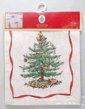 Christmas Tree 14" X 72" Cloth Table Runner