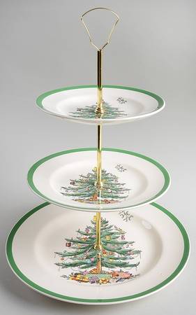 Christmas Tree 3 Tiered Serving Tray (DPM2,SPM2,BBM2)
