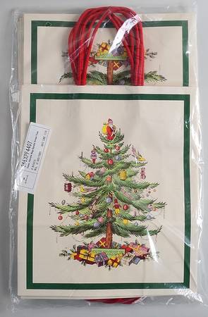 Christmas Tree (Set of 12) Large Paper Gift Bags