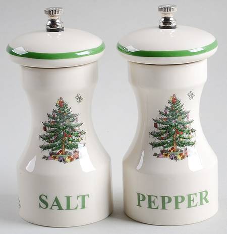 Christmas Tree Salt Mill & Pepper Mill Set