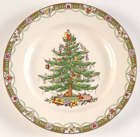 Christmas Tree Accent Dinner Plate