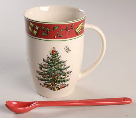 Christmas Tree Mug & Spoon Set