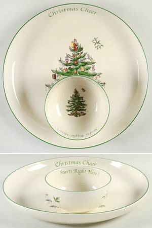 Christmas Tree (2 Piece) Chip & Dip Set