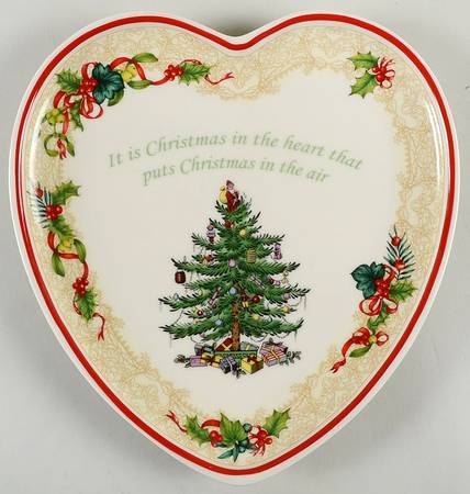 Christmas Tree Heart Shaped Dish